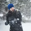 Piesze wędrówki Winter Hat Wiatroodporna Fleece Beanie Cap Riding Dwuwarstwowa Ciepła Mężczyźni Camping Sprzęt Cykl Caps Maski