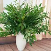 Decorative Flowers & Wreaths 5 forks Artificial willow leaves vine wedding decorations Home decoration fake willowes Branch plants