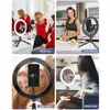 Ring Light USB LED Selfie Brightness With Desktop Tripod Cell Phone Holder For Pography Makeup Live YouTube Videos Flash Heads