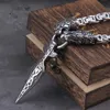 결코 퇴색하지 마십시오 셀틱 늑대 목걸이 바이킹 Vegvisir Amulet Spear 펜던트 노르웨이 룬 스테인 릴 스틸 킹 체인 쥬얼리 X0707