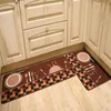 Faca Forquilha Tapete de Cozinha Não-deslizamento Tapete Household Foyer Tapete de Porta Longa Pad Fashion tapetes para quarto 211109