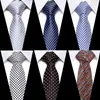 Gravatas Mens Tillbehör Striped Plaid Mönster Business Silk Tie Slips För Män Bröllopsdräkt Jacquard Slipsar