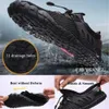 Siatki Oddychające Aqua Buty Buty Buty Wodne Mężczyźni Płaskie Obuwie Outdoor Nadmorskie Palce Sneakers Męskie Upstream Buty turystyczne Y0714