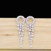 Dangle Chandelier Dubai 18 Karat Gold Pendant Earrings Rose Tassel Jewelry Earrings wedding party 우아하고 아름다운 L268V