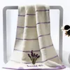 Handduk 100% Bomull Fragrance Couple El Home Set Broderade Lavendel Badlakan för absorberande ansikte
