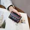 Lyxig kort plånbok för kvinnor Liten plånböcker PU Lädermyntväska Ladies Fashion Hasp Mini Wallet för män Korthållare