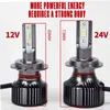 2PCS Bulb H4 H7 H1 H3 H11 6000K Low High Beam Led Headlight Truck Light Only For 24V