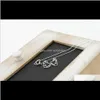 Pendant & Pendants Jewelry Drop Delivery 2021 10Pcs Tiny Line Open Cute With Map Necklace Hollow Out Heart Love Peace Sign Necklaces For Wome