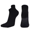 Heta andningsbara anti-friktion kvinnor yoga strumpor silikon prickar handduk botten utan slip pilates barre gym sport dans sock tofflor med grepp