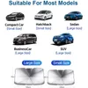 145cm 125cm Opvouwbare Auto Windscherm Sun Shade Paraplu UV Cover Sunshade Heat Isolation Front Window Interior Protection