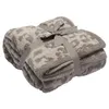Manta suave descalza para el hogar, chal de hilo de plumas de microfibra de poliéster, manta de punto Jacquard de cebra y leopardo, 1063106