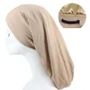 Beanie/Skull Caps Wide Brim Satin Lining Hair Long Tail Cotton Hat Sleep Adjustable All-match G5AE Pros22