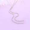 Pendant Necklaces Luxury Sex Dress Necklace For Women Wedding Party Jewelry Simple Design Long Chain Cubic Zirconia Gift Birthday