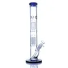 15.7" bongs twee lagen acht arm boom dubbele perc waterpijp waterpijp prachtige zware bong pijpen