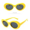 Mulheres Clout Goggle Sunglasses Retro pequeno redondo moda sol óculos rosa óculos UV400 Óculos Óculos Óculos