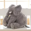 60 cm 40 cm doux en peluche éléphant oreiller bébé dormir dos coussin animaux en peluche oreillers nouveau-né poupée Playmate coussins enfants jouets S263B