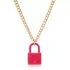 Party Favor Exaggerated Necklace Personalized sweet Creative Color padlock Necklace dd961