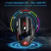 RGB Gaming Gamer Teclado e Mouse com Backlight USB 104 Keycaps Wired Ergonômico Russo Teclado para PC Laptop