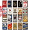 V13 peinture rétro personnalisé signe en métal marque de bière européenne plaque d'impression bar maison boutique affiche 20CM30CM7010755