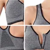 3pcs Push Up Bralette Bras For Women Seamless Bra with Padded Front Zipper Sport Brassiere Wirefree Fitness Tops 210728