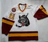 빈티지 #11 Steve Maltais Chicago Wolves Bauer Ice Hockey Jersey Mens 스티치 커스텀 번호 및 이름