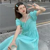 Casual Dresses Women's Sling V-Neck Midi Dress Sleeve Loose Summer Beach Party Plus Size Vestidos de Mujer