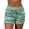 Été Casual Sport Shorts à séchage rapide Femmes Running Taille moyenne Poche à cordon Confortable et respirant Mini Pantalon court 210603