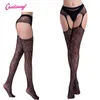 coxa altos apertados lingerie fishnet meia sexy lace top suspender sheer intimates bodysuit pantyhose jogos y1119