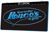 LD6766 Sports Bar Grill Ronco's 3D Grabado LED Light Sign Venta al por mayor al por menor
