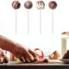 その他のお祝いパーティー用品甘いスティックアクリルケーキポップス長持ち耐摩耗性食品グレードの繊細なチョコレート