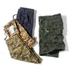 Cargo 100% bawełniane szorty mężczyźni kamuflaż lato casual męskie krótkie spodnie marki odzież wygodne camo mężczyzn spodenki ładunkowe 210603