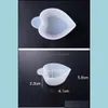 Testers & Measurements Jewelry Tools Equipment Reusable Color Mixing Sile Cup Mini Uv Resin Epoxy Measuring Pouring Dish Drop Delivery 2021