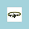 Bracelets Jewelrymen Nautical Anchor Charm Survival Rope Chain Paracord Bracelet Male Wrap Metal Sport Hooks Drop Delivery 2021 7Lajy