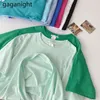 Gaganight 9 Solid Color Cotton T Shirt Women M-XL Harajuku White T-shirts Femme O-Neck Summer Tee Tops Basic Tshirt Drop 210519