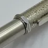 Begränsad upplaga Santos-Dumont kulspetspenna Högkvalitativ svart och silver metallkulspennor Skriva kontorsmaterial med serienummer