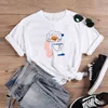 Aesthetic Women Tee Statue Of David Abstract Line Art Harajuku Cotton Short Sleeve Modern Art Oversized T Shirts Grunge Clothes 210518