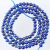 Wojiaer Natural Lapis Lazuli丸いゆるい宝石ストランドビーズブレスレットジュエリーメイキング4/6/8/10mm BY917