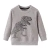 16 estilos Ins menino crianças roupas capuz 100% algodão abacaxi rocket dinossauro design diferente imprimir primavera outwear roupas casuais criança