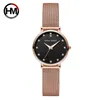 Japan Miyota 2035 Quartz Rörelse Högkvalitativa Ladies Klockor Rostfritt Stål Mesh Rem Rose Gold Vattentäta Klockor för Kvinnor 210527