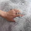 Tapis gris teinture de cravate peluche douce s pour salon chambre tapis de sol anti-dérapant tapis d'absorption d'eau