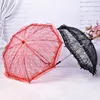 Laço guarda-chuva guarda-chuva noiva casamento decoração guarda-chuva vintage bordado floral guarda-chuva para chá festa cosplay