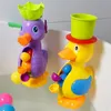 Kids Shower Bath Toys Cute Yellow Duck Waterwheel Elephant Toys Baby Faucet Bathing Water Spray Tool Dabbling Toy Dropshipping 33C3