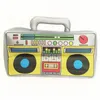 Decoração de festa Balões infláveis Telefone Microfones Boom Box Rádio para suprimentos temáticos Rappers Hip Hop B-Boys Cosplay Acessório