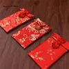 Sacos de armazenamento 10 pcs chinês vermelho borla nó afortunado saco de dinheiro brocado festa de casamento jóias de pano de pano de bolso