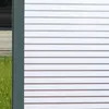 Fönsterklistermärken Louver Stripe Pattern Film Statisk Cling Privacy Protection Heminredning Frostat Genomskinligt Multi-Store Covering