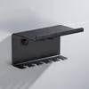 Tandborste rackhållare SUS304 rostfritt stål svart tvålhylla väggmonterad förvaringshylla nagelbad produkt272v