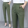 Femmes Seluar Wanita Long Pantalon Harem Causal Pantalon D'affaires Formelle Bureau Slack Perempuan 210915