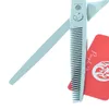 Haarschaar Paars Dragon 5.5 / 6 inch Professionele Duim Duim Kapper Snijden Dunner Shears Salon Haircut A0118B