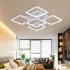 Kolye lambaları Modern LED avize Işık Oturma Odası Yemek Yatak Odası Lambası Uzaktan Kumanda Ev Destatif Fikstür Aydınlatma