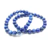 Brins de perles en pierre de Kyanite naturelle de haute qualité, Bracelet en perles rondes lisses de 8 Mm 10 Mm12 pour goutte Trum22